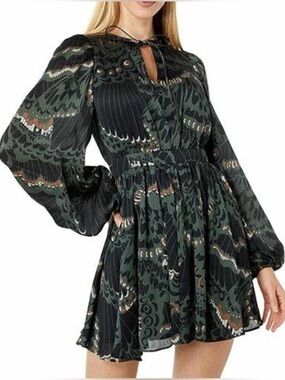 TED BAKER Chrissy Dress Long Sleeve size 2 (US 6)